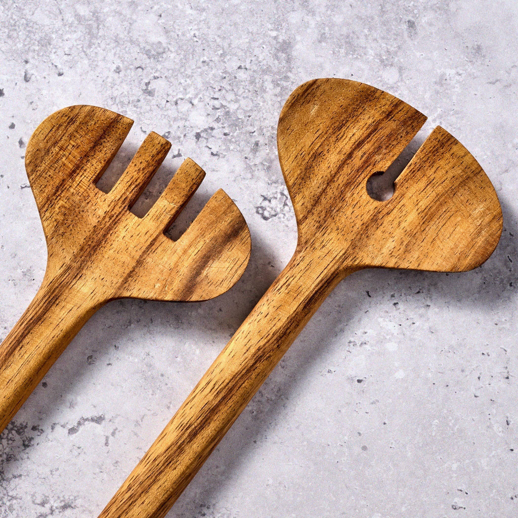 Albesia Wood Salad Servers