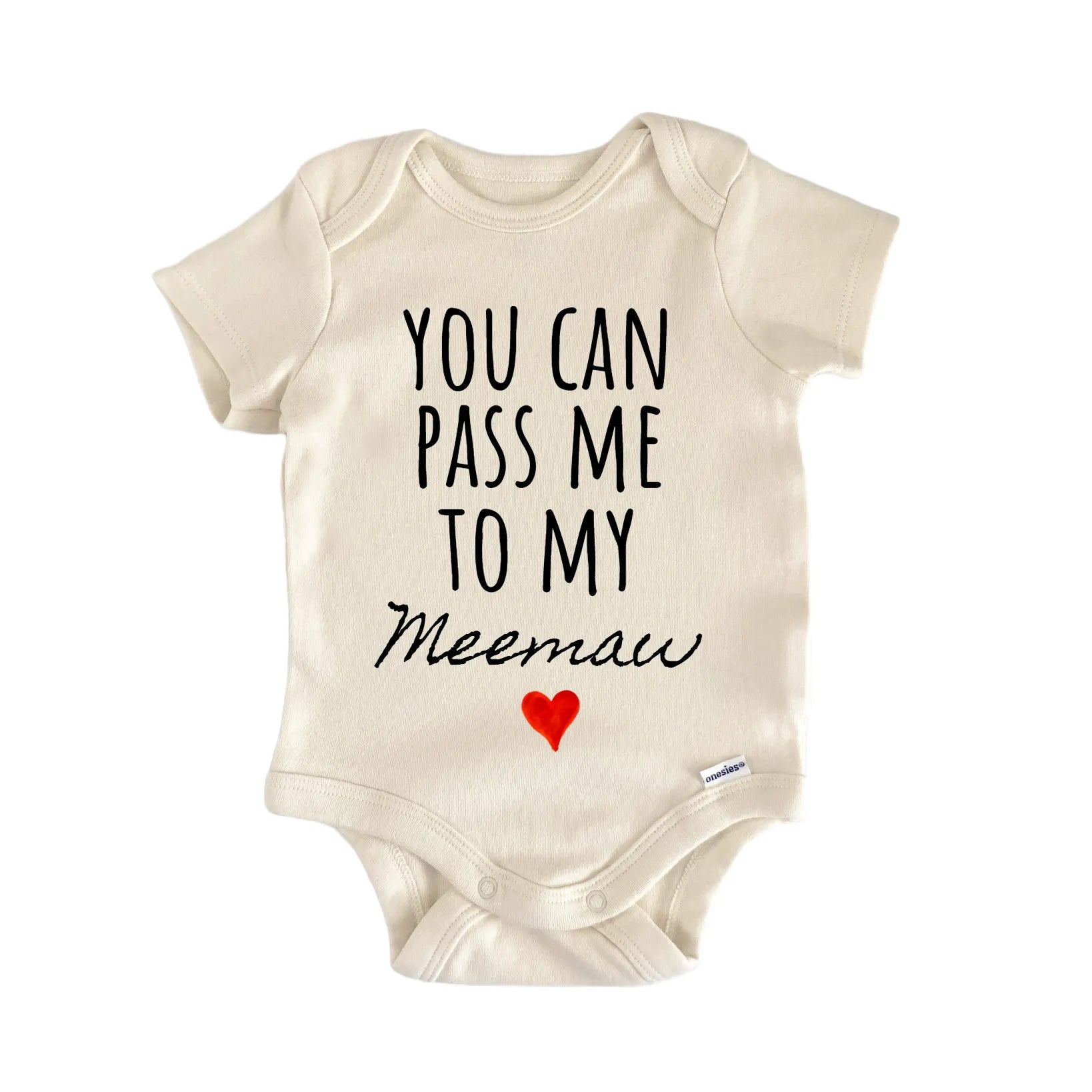 Meemaw Announcement Baby Gift Baby Bodysuit