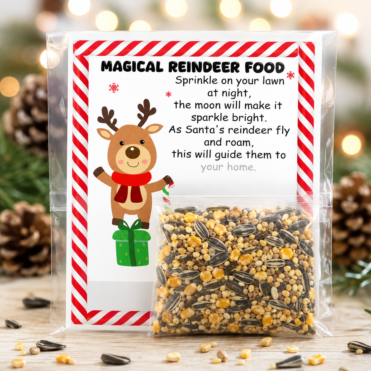 Magical Reindeer Food | Christmas Stocking Stuffer | Pack of 5 or 10