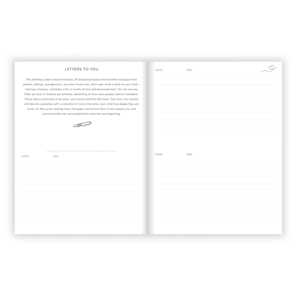 Birthday Memory Book-Girly Bows