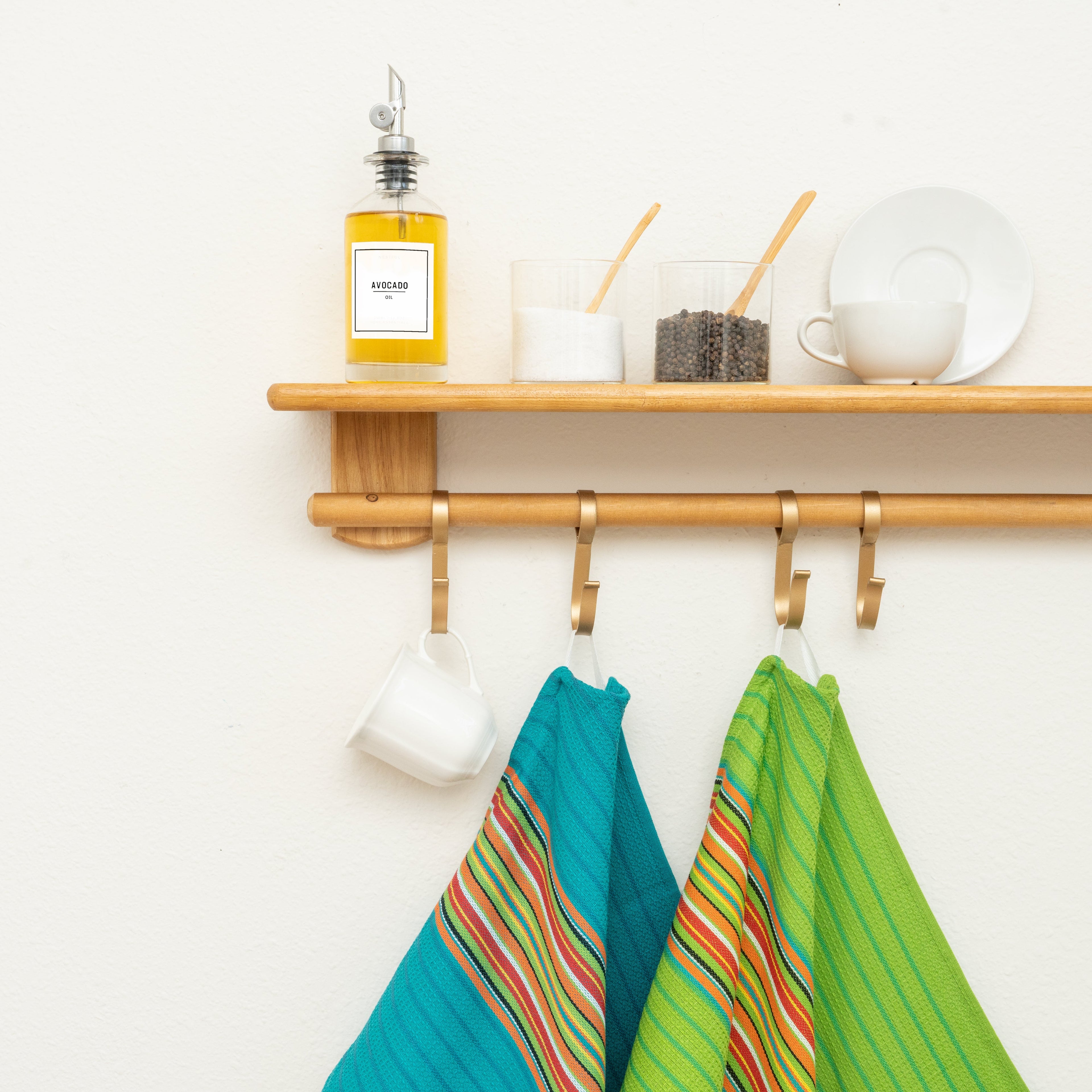 Salsa Stripe Kitchen Towels
