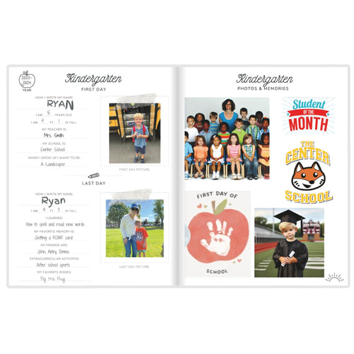 Blue Doodle School Memory Journal