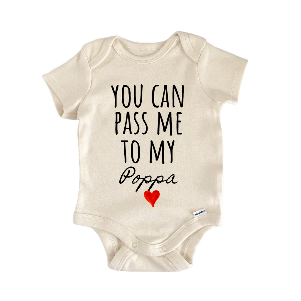 Poppa Announcement Baby Gift Baby Bodysuit