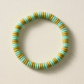 Khet Bead Bracelet - Light Green+Olive