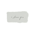 I love you tiny note