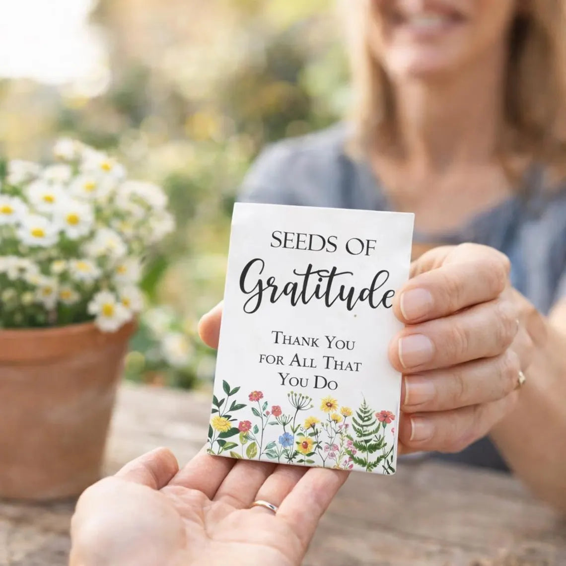 Seeds of Gratitude Gift, 25 Pack Seed Packets, Teacher Appreciation Gifts