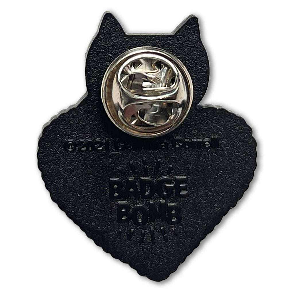 Badge Bomb - I Hate You The Least Cat Valentine's Day Heart Enamel Pin