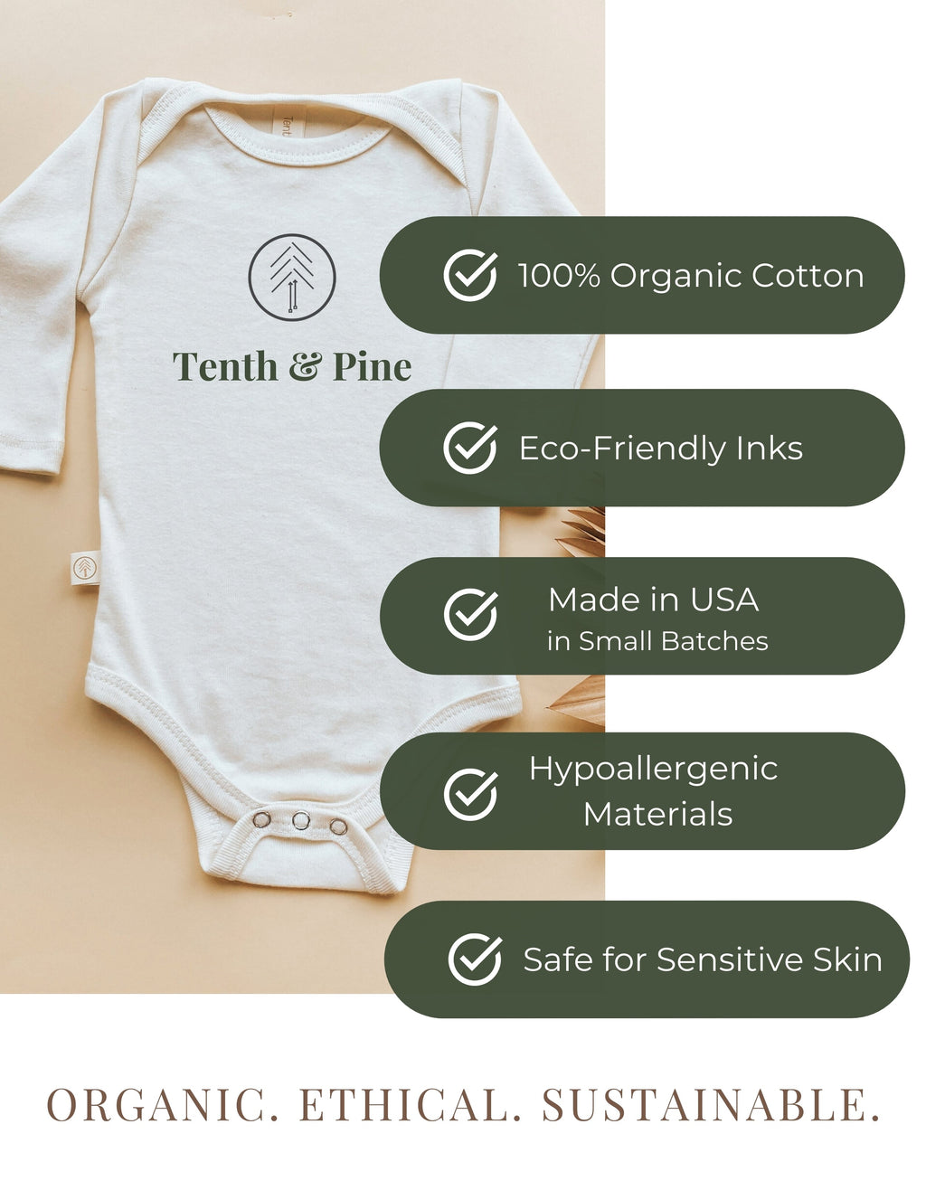 Mama's Favorite Human Organic Bodysuit Long Sleeve