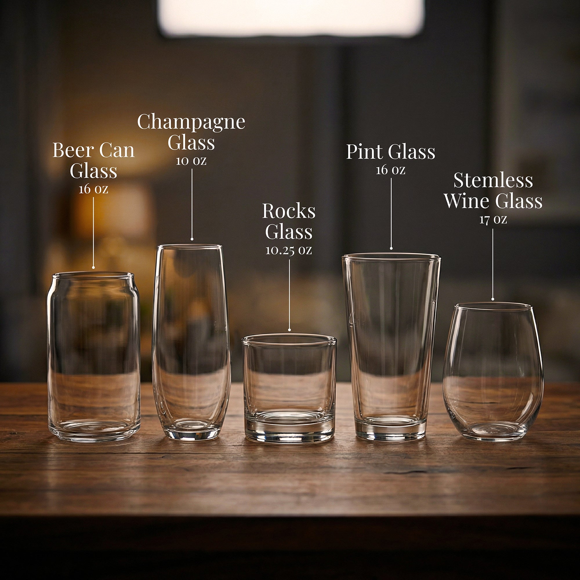Lobster Engraved Glasses