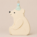 🐻‍❄️ Party Polar Bear Piñata – Handmade Bear Birthday Decoration for Baby Showers, Winter Parties & Kids' Celebrations