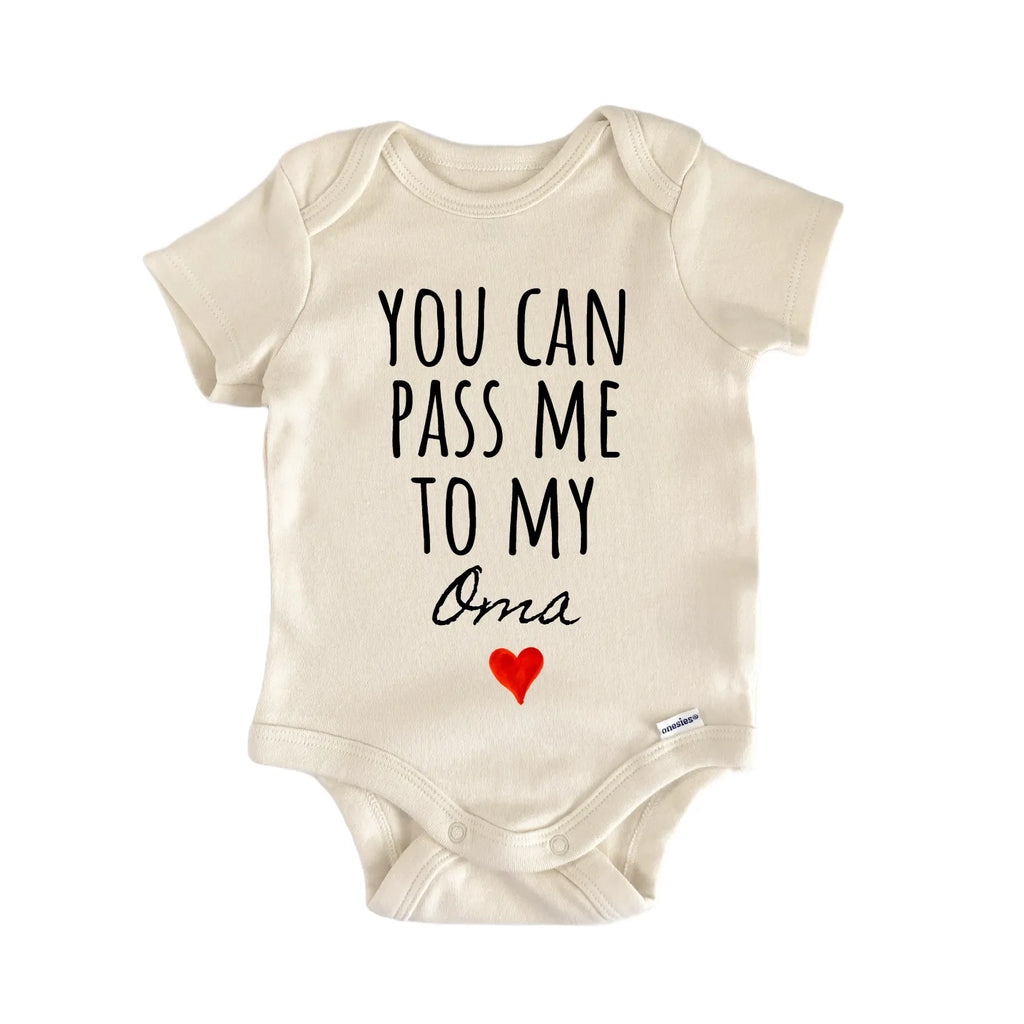 Oma Announcement Baby Gift Baby Bodysuit