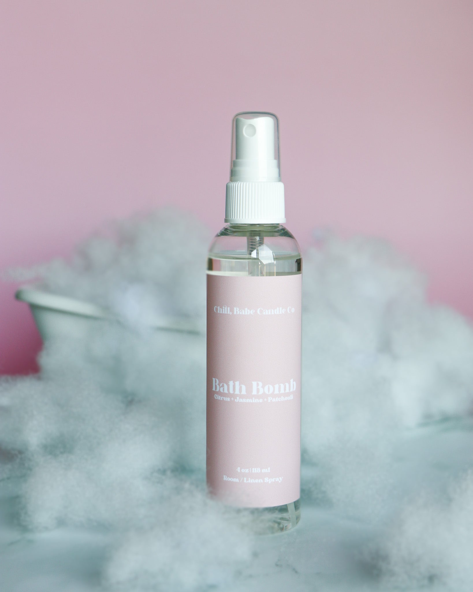 Bath Bomb Room & Linen Spray | Citrus + Jasmine + Patchouli