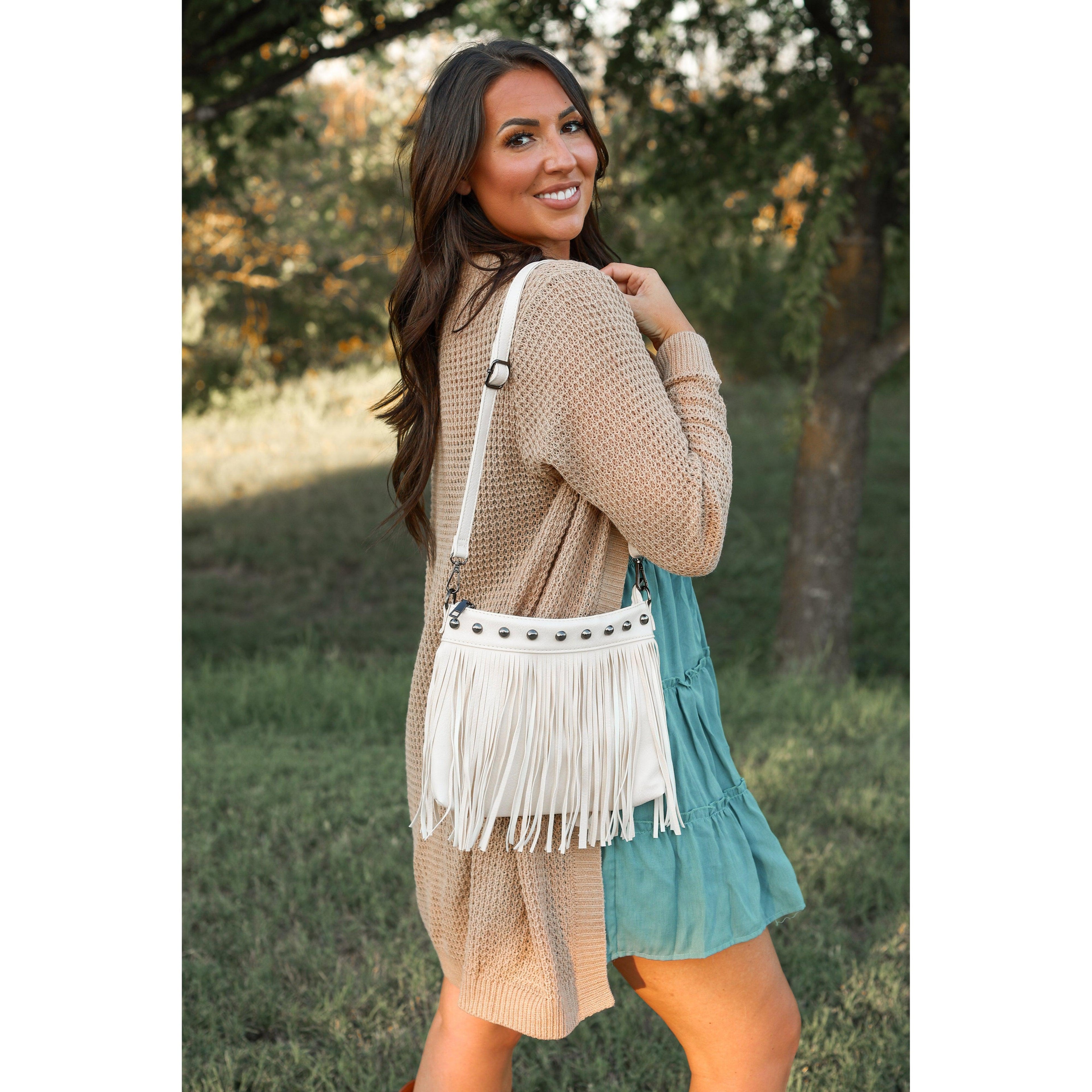 Nora -Cream Fringe Bags