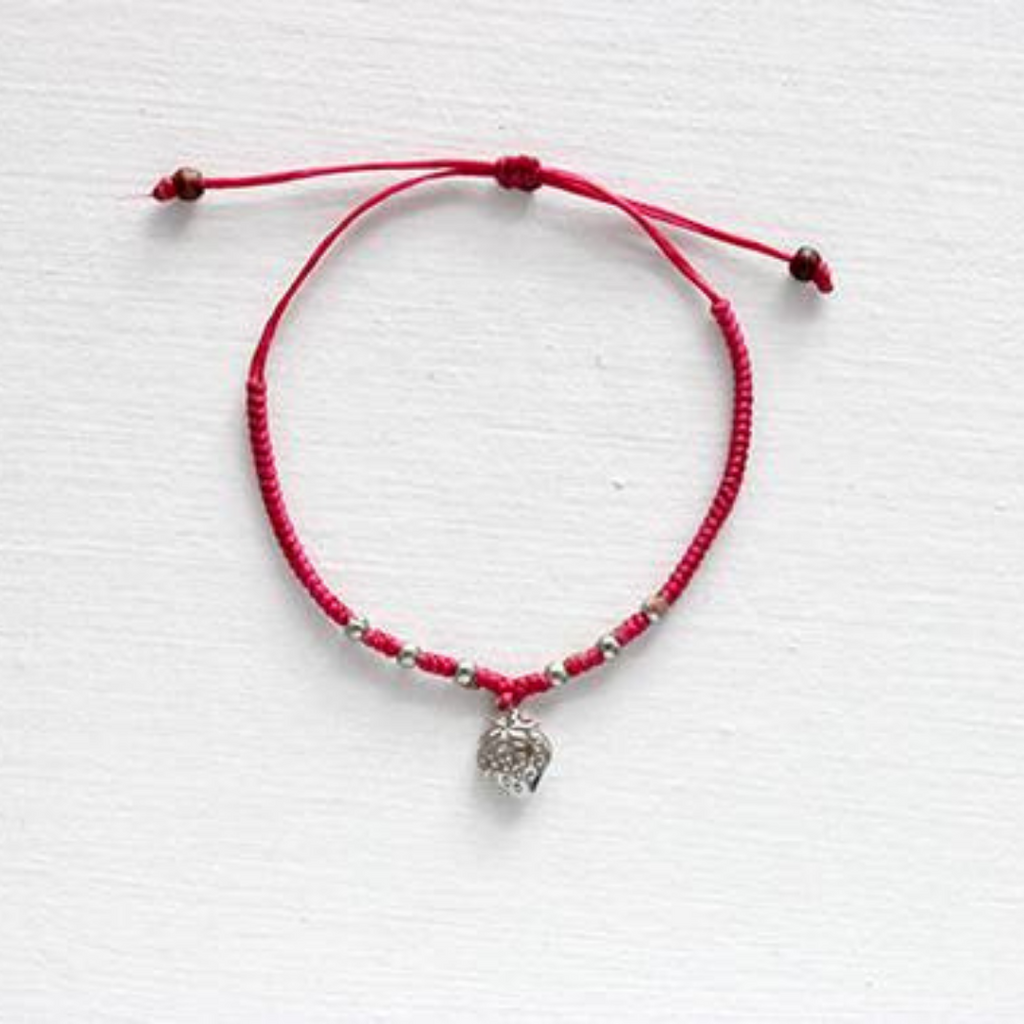 Hmong Silver .925 Charm Adjustable Bracelet - Thailand