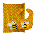 Bee on Quatrafoil Baby Bib & Burp Cloth BB8596STBU
