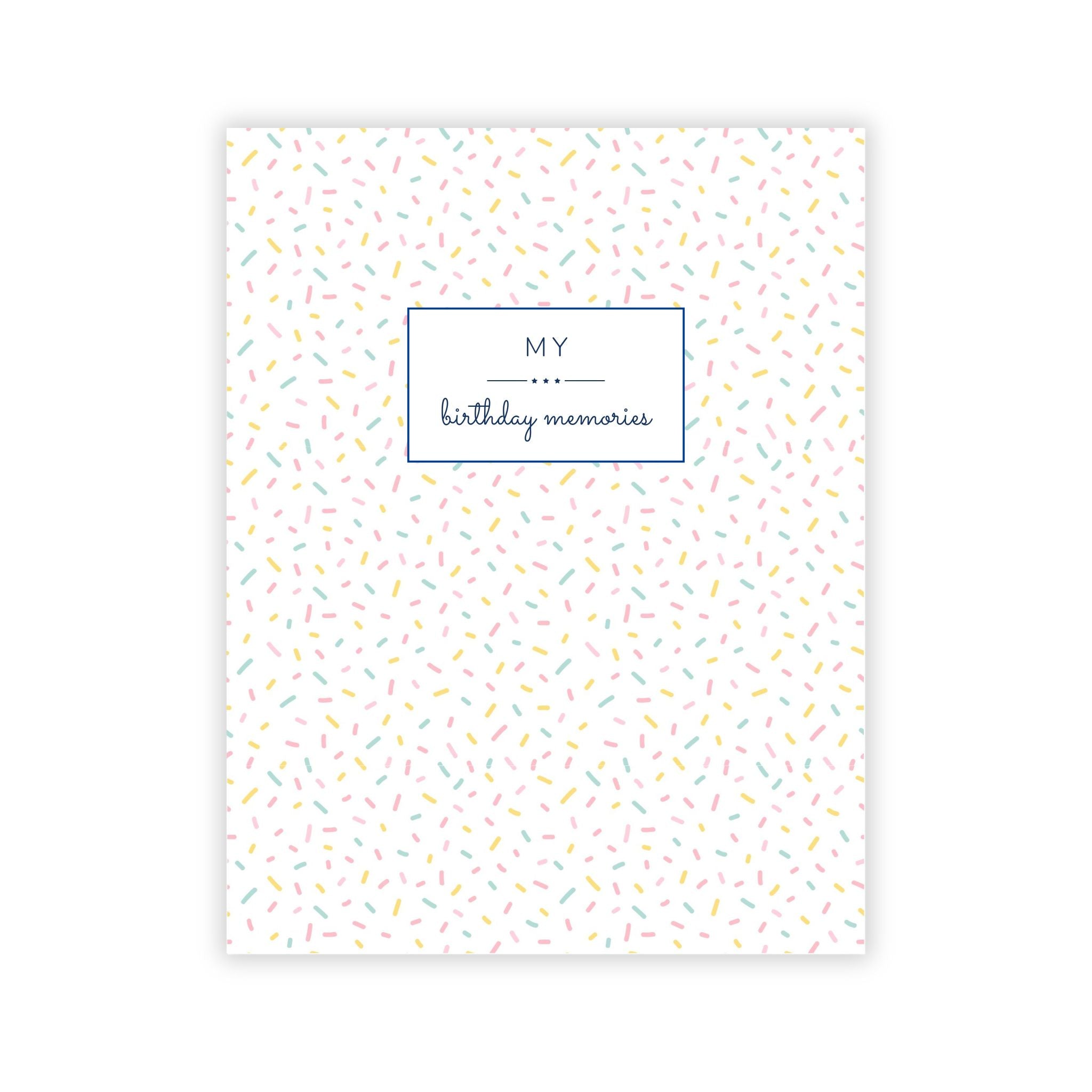 Birthday Memory Book- Sprinkles