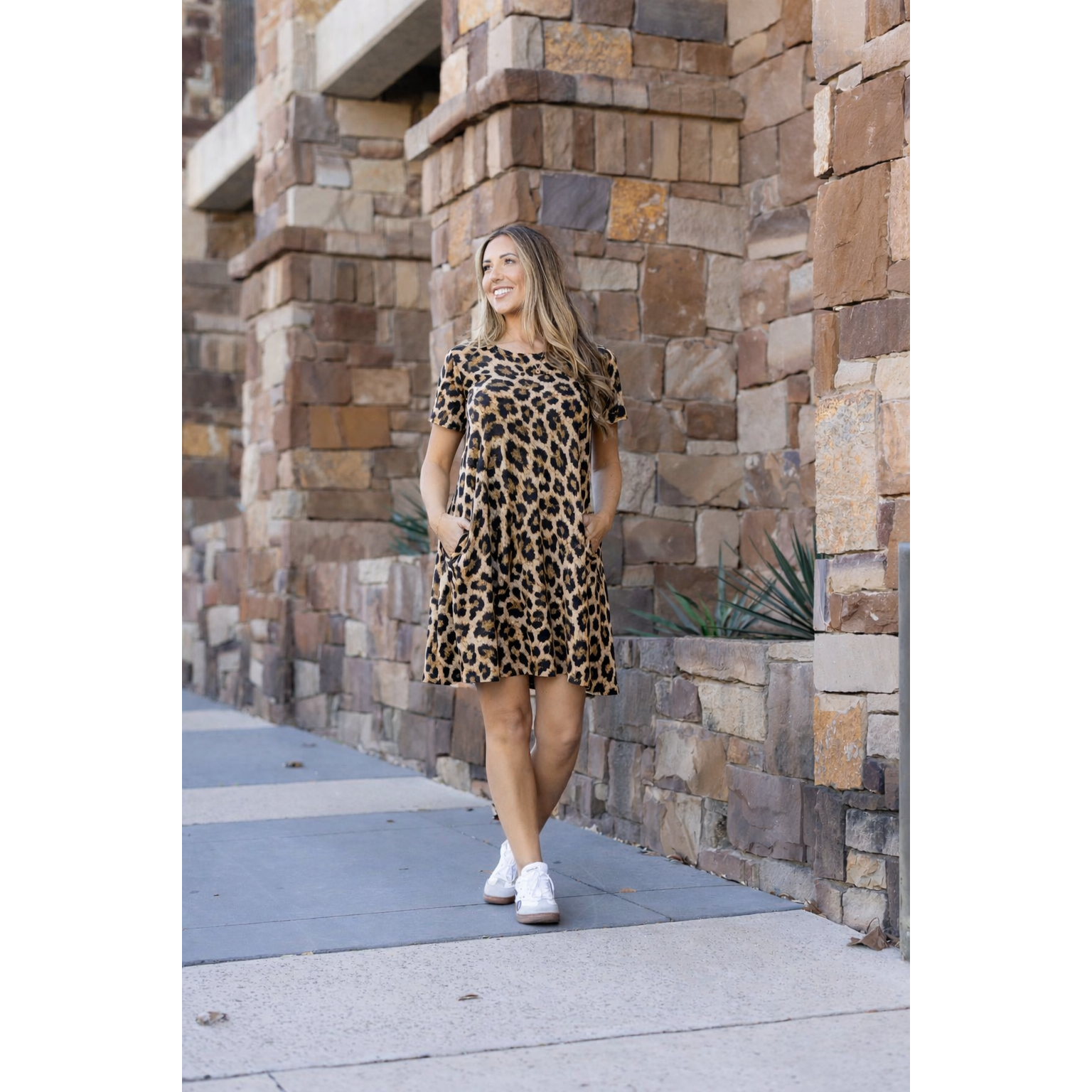 Cassidy - Leopard Swing Dress*