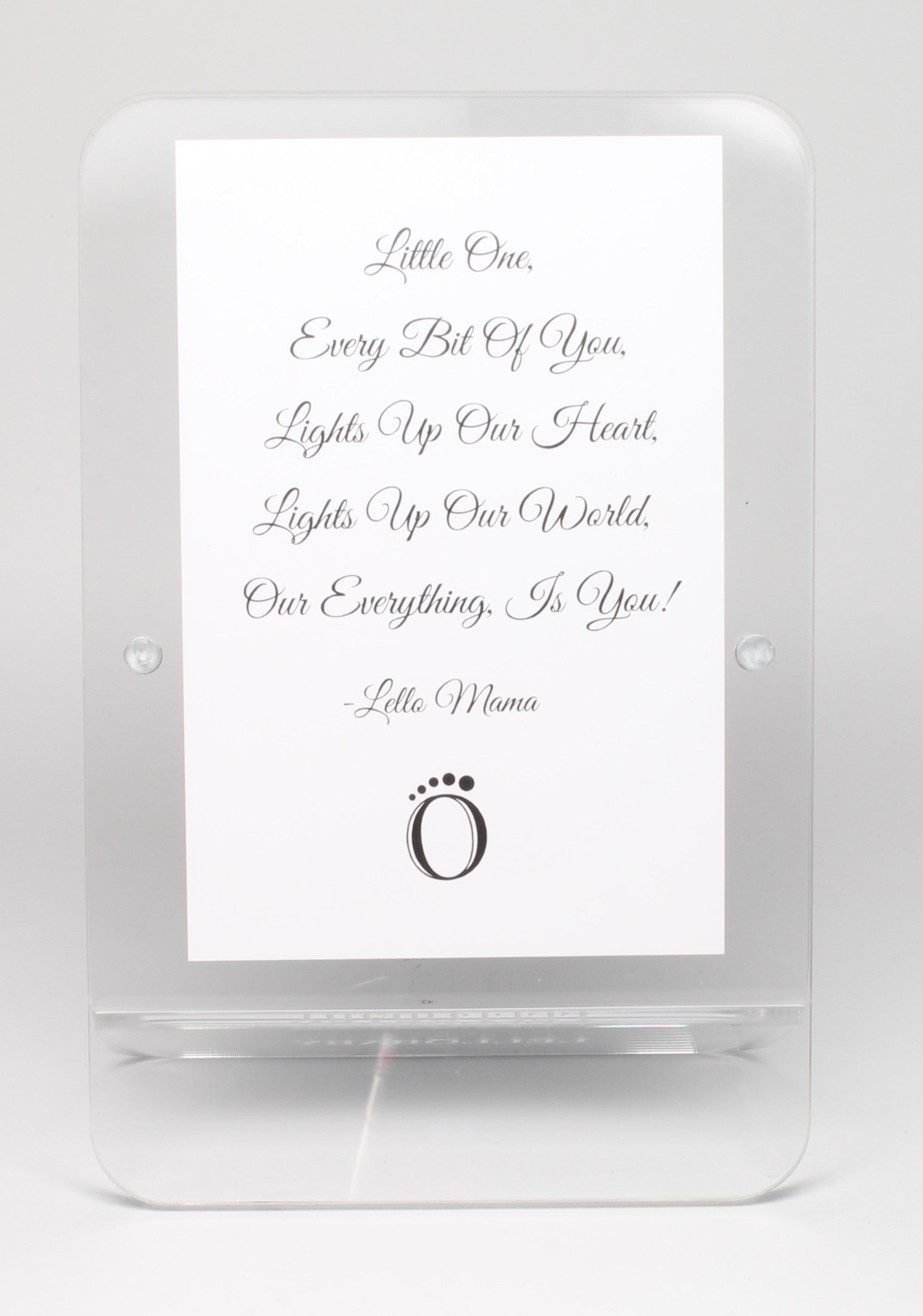 LELLOBABY™ - Acrylic Picture Frame Double Clear (For 4" x 6" Vertical Photos)