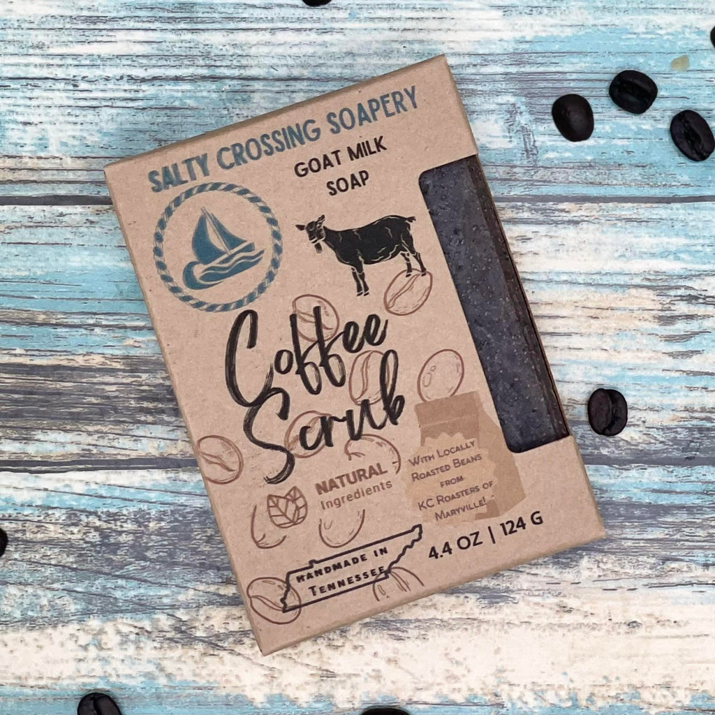 Coffee Scrub Soap Bar with Goat Milk