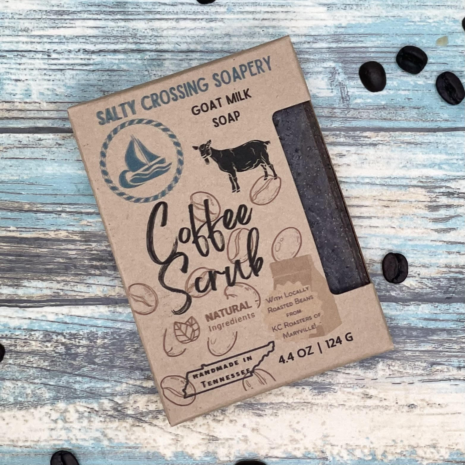 Coffee Scrub Soap Bar with Goat Milk