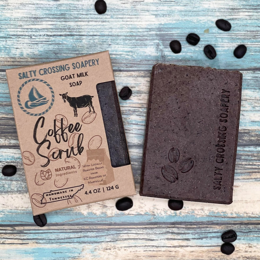 Coffee Scrub Soap Bar with Goat Milk