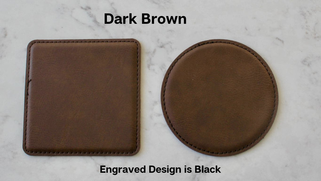 Bee Coaster Set (Slate or Leatherette)