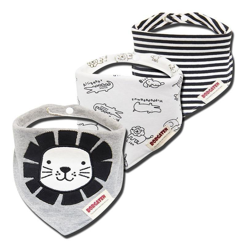 3PCS Waterproof Cotton Baby Burp Cloth Newborn