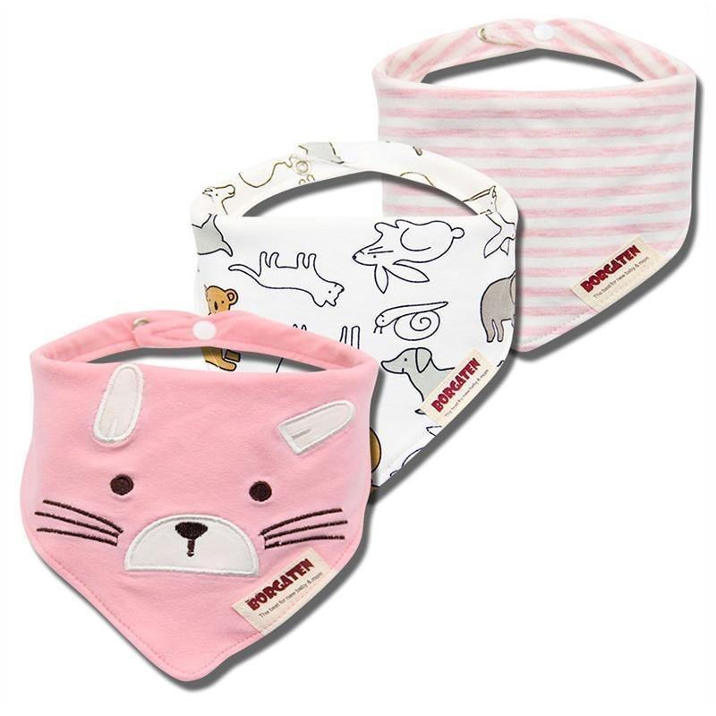 3PCS Waterproof Cotton Baby Burp Cloth Newborn