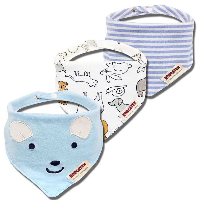 3PCS Waterproof Cotton Baby Burp Cloth Newborn