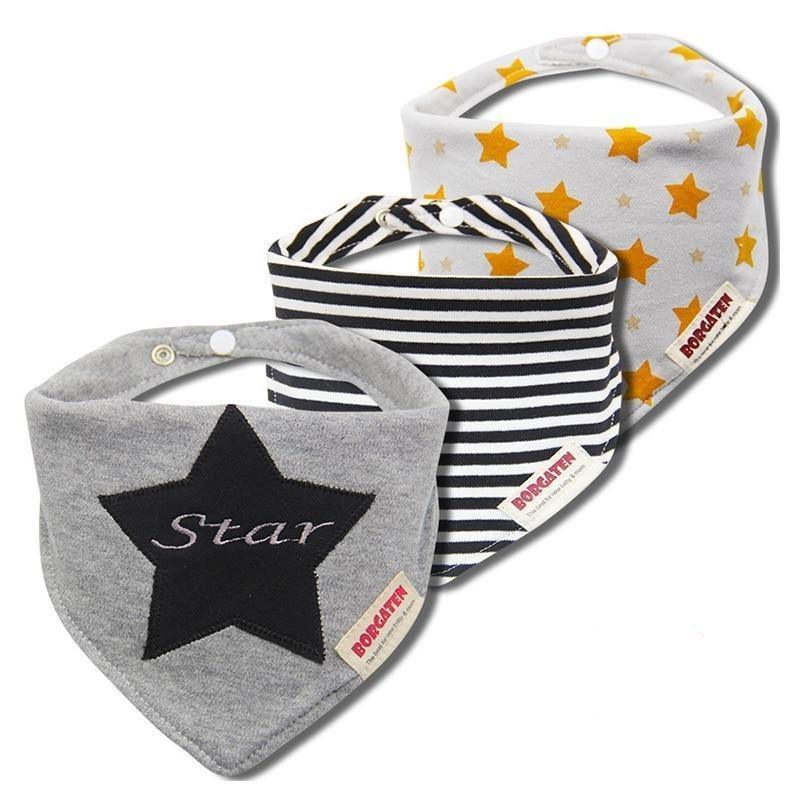 3PCS Waterproof Cotton Baby Burp Cloth Newborn