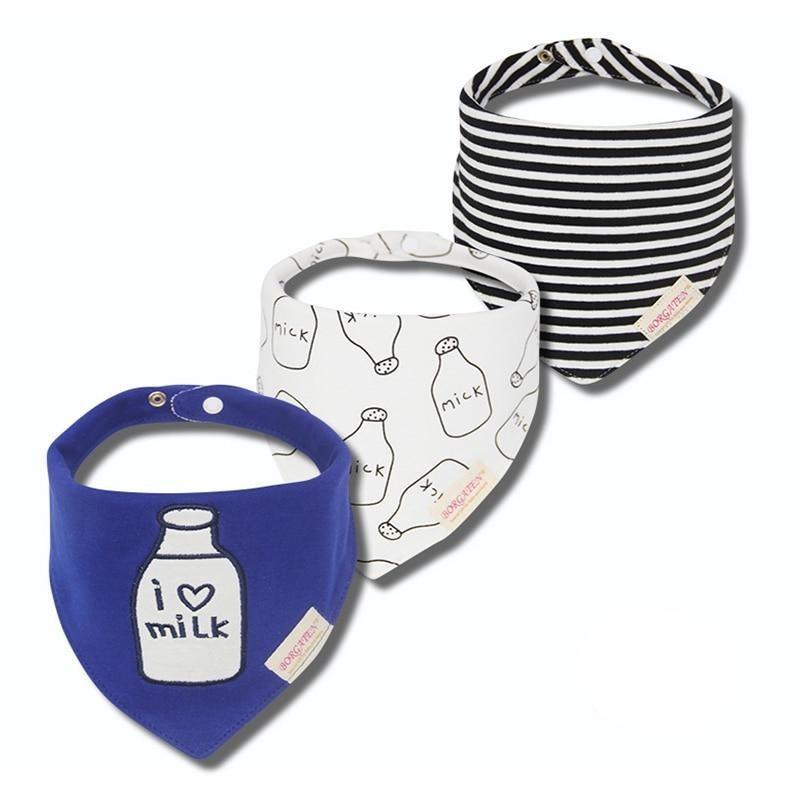 3PCS Waterproof Cotton Baby Burp Cloth Newborn