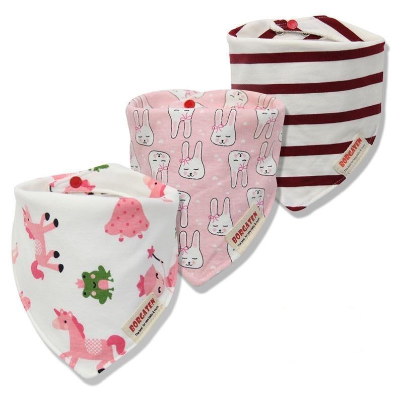 3PCS Waterproof Cotton Baby Burp Cloth Newborn