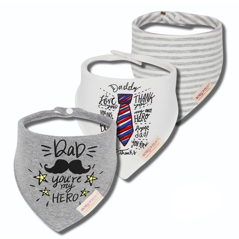3PCS Waterproof Cotton Baby Burp Cloth Newborn