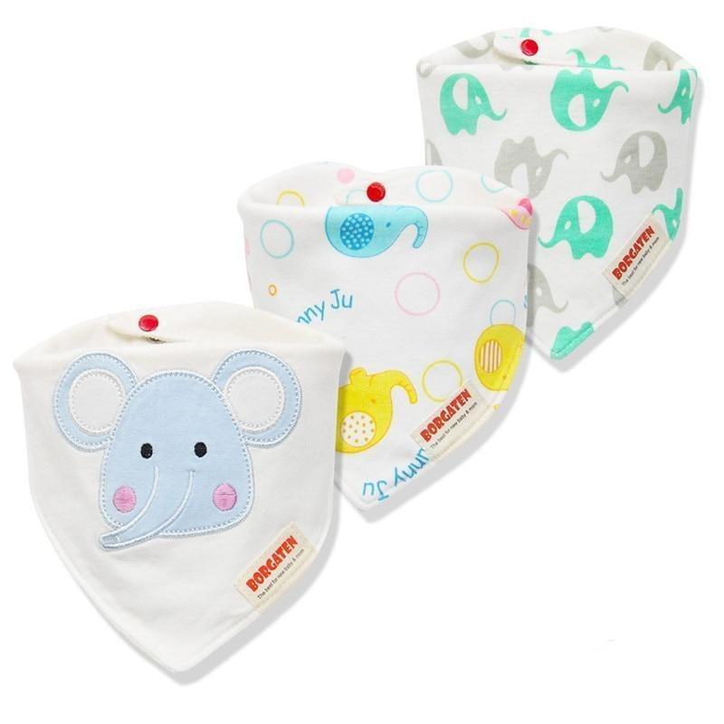 3PCS Waterproof Cotton Baby Burp Cloth Newborn