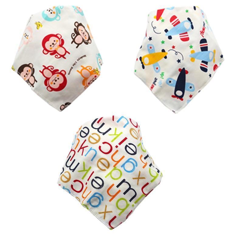 3PCS Waterproof Cotton Baby Burp Cloth Newborn