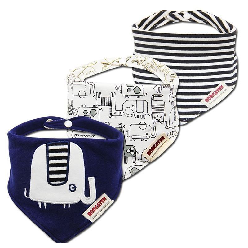 3PCS Waterproof Cotton Baby Burp Cloth Newborn