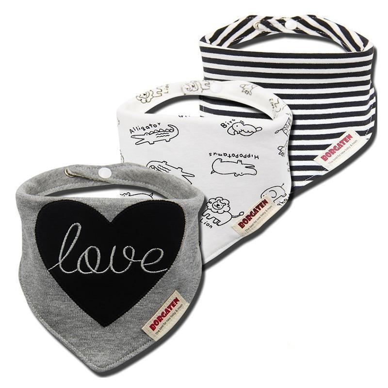 3PCS Waterproof Cotton Baby Burp Cloth Newborn
