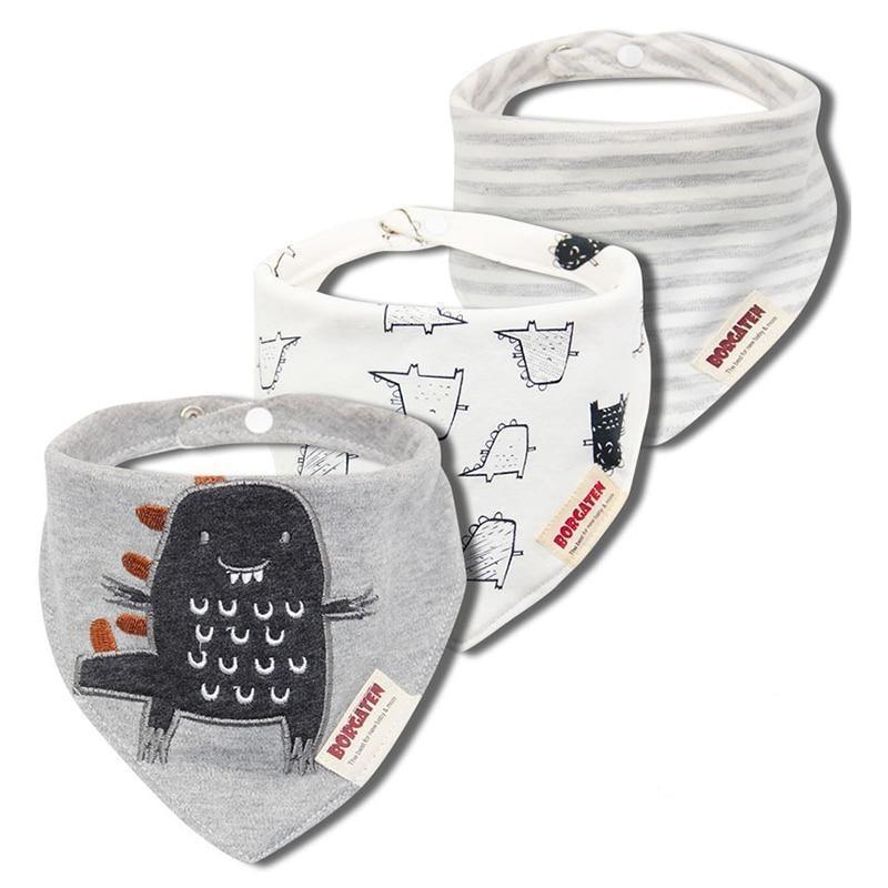 3PCS Waterproof Cotton Baby Burp Cloth Newborn