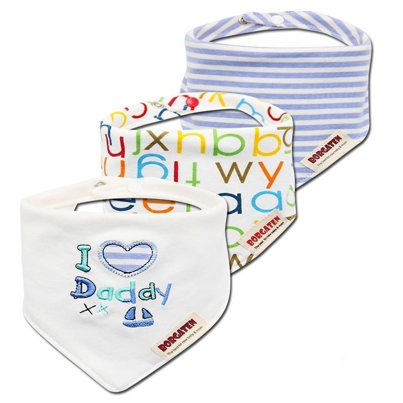 3PCS Waterproof Cotton Baby Burp Cloth Newborn