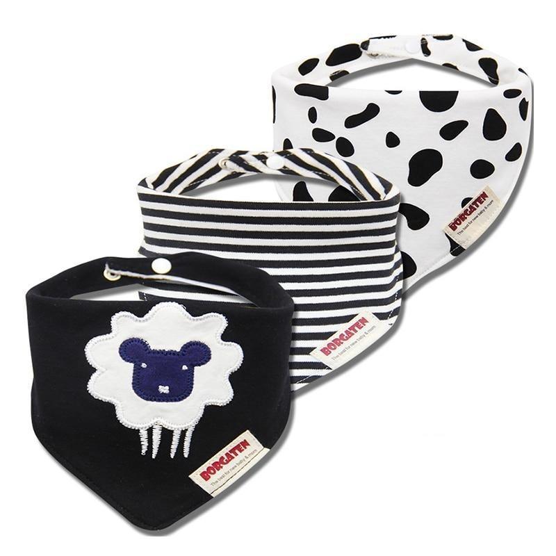 3PCS Waterproof Cotton Baby Burp Cloth Newborn