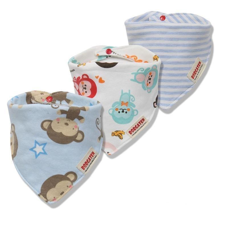 3PCS Waterproof Cotton Baby Burp Cloth Newborn