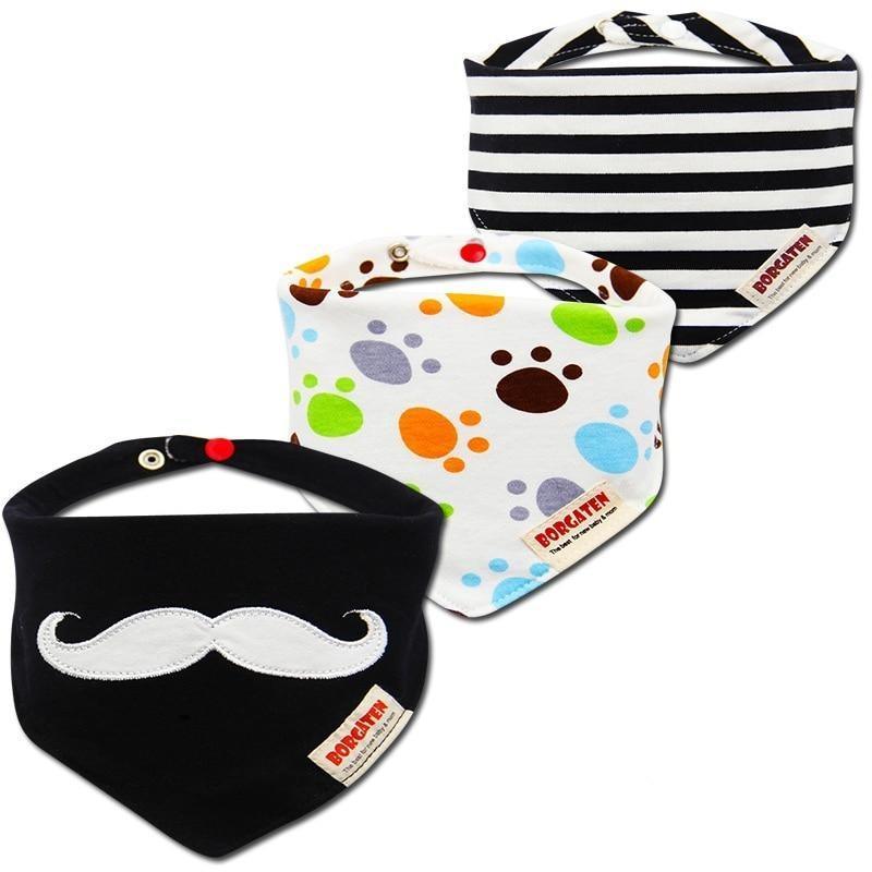 3PCS Waterproof Cotton Baby Burp Cloth Newborn