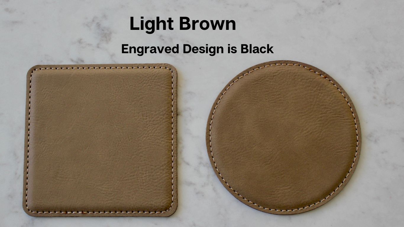 Bee Coaster Set (Slate or Leatherette)