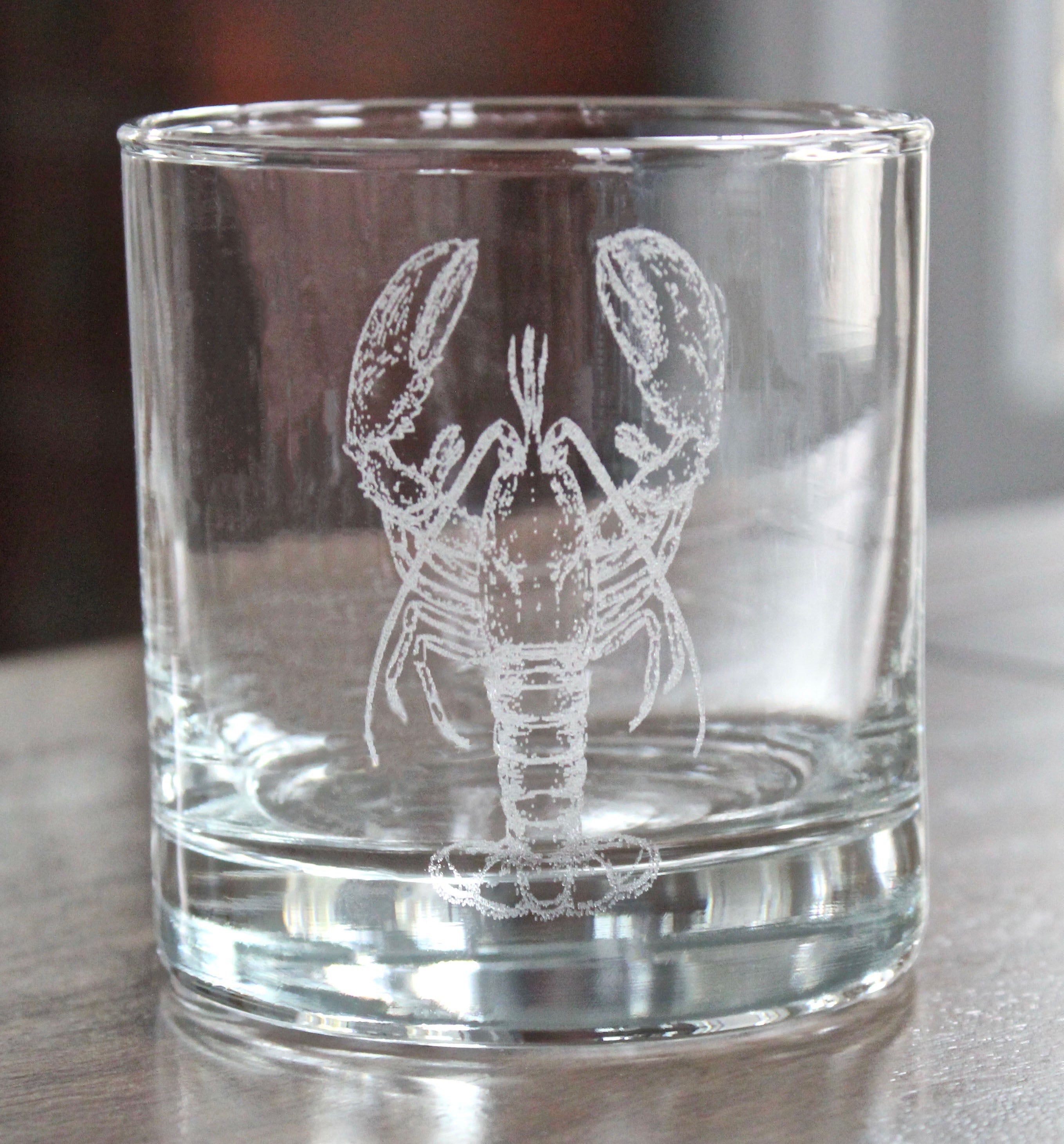 Lobster Engraved Glasses