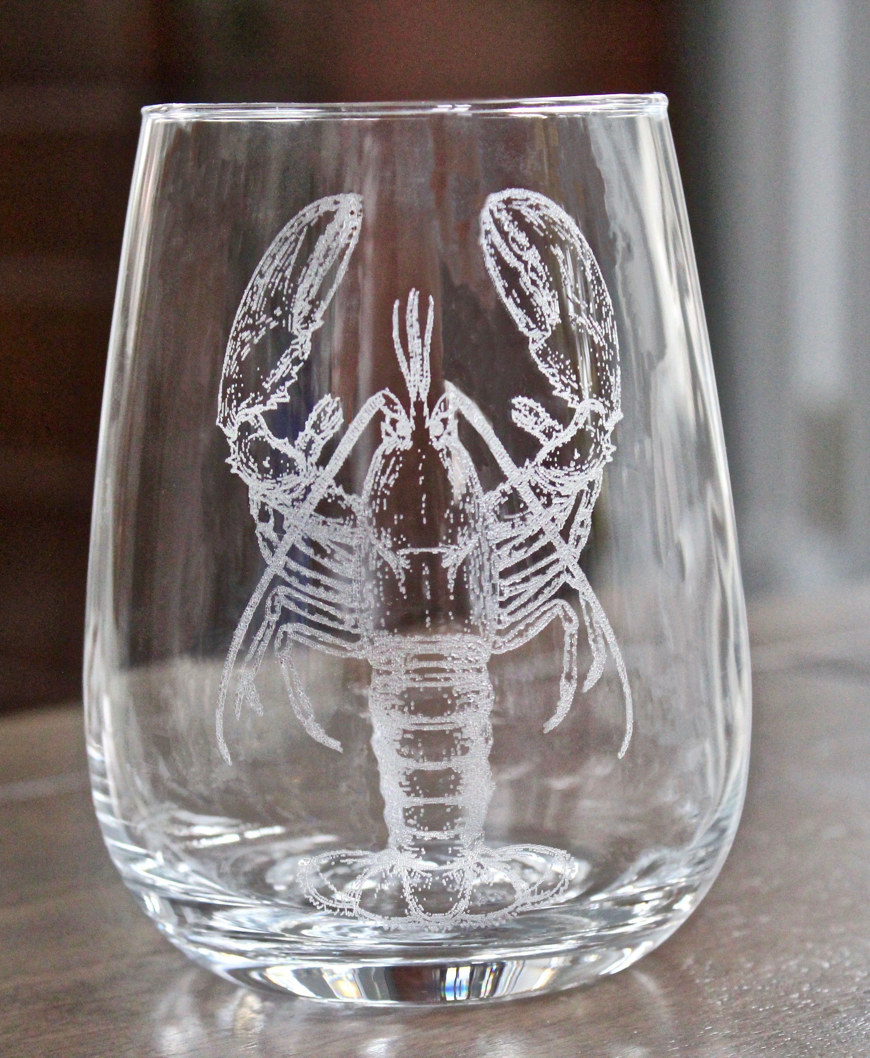 Lobster Engraved Glasses