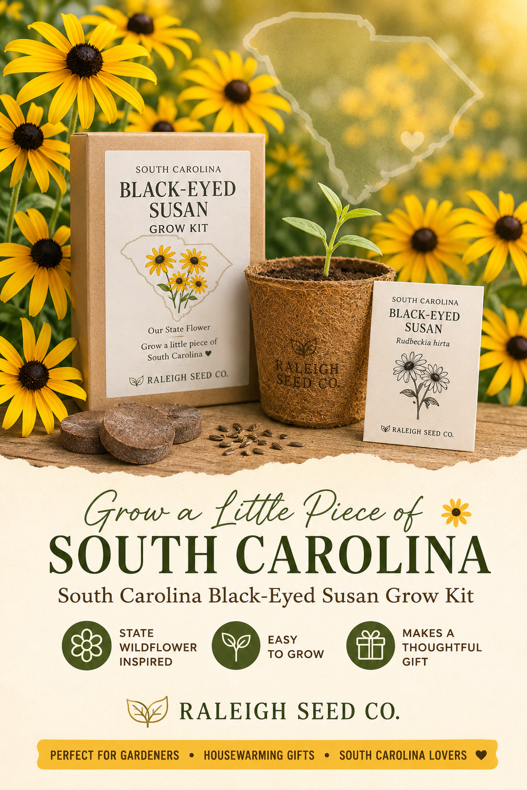 South Carolina Black-Eyed Susan Grow Kit