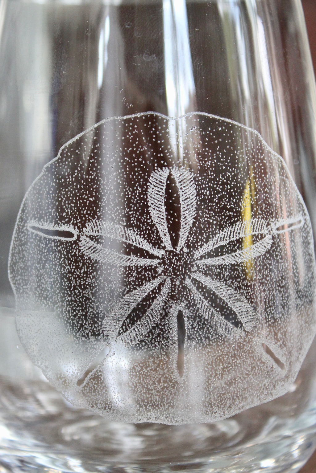 Sand Dollar Engraved Glasses