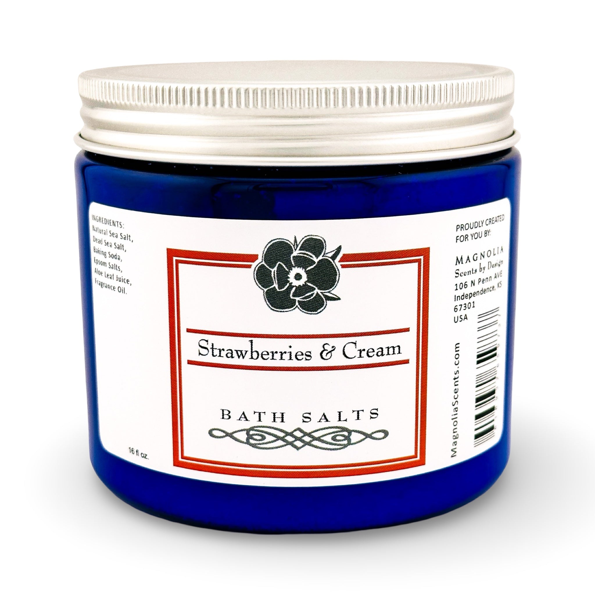 Strawberries & Cream 16oz Bath Salts
