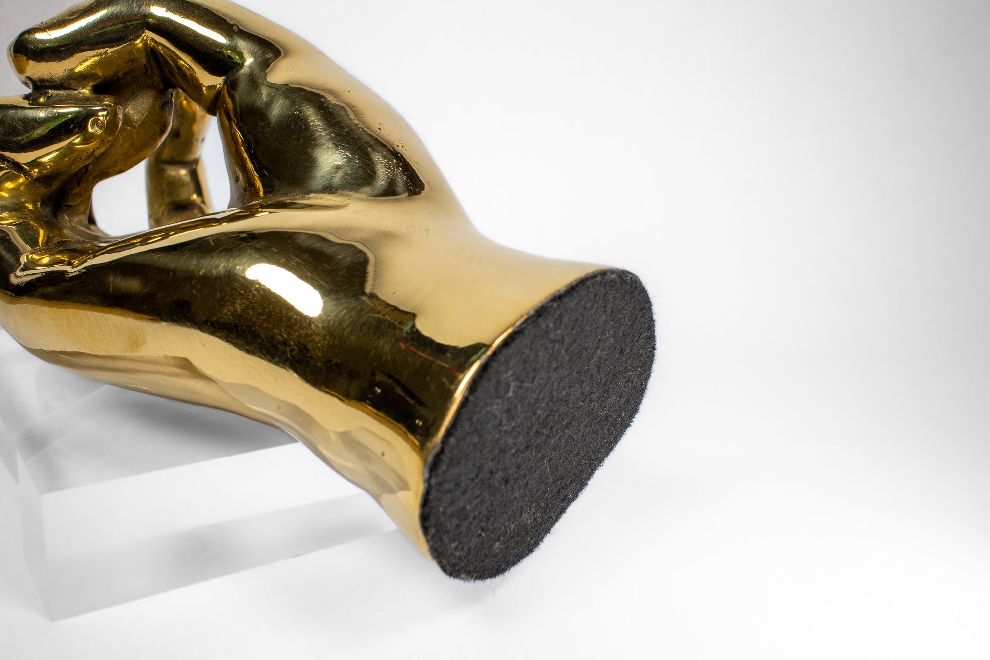 Thumbs Up or "Gig 'Em, Aggies" Hand Sign Sculpture in Brass Graduation Gift