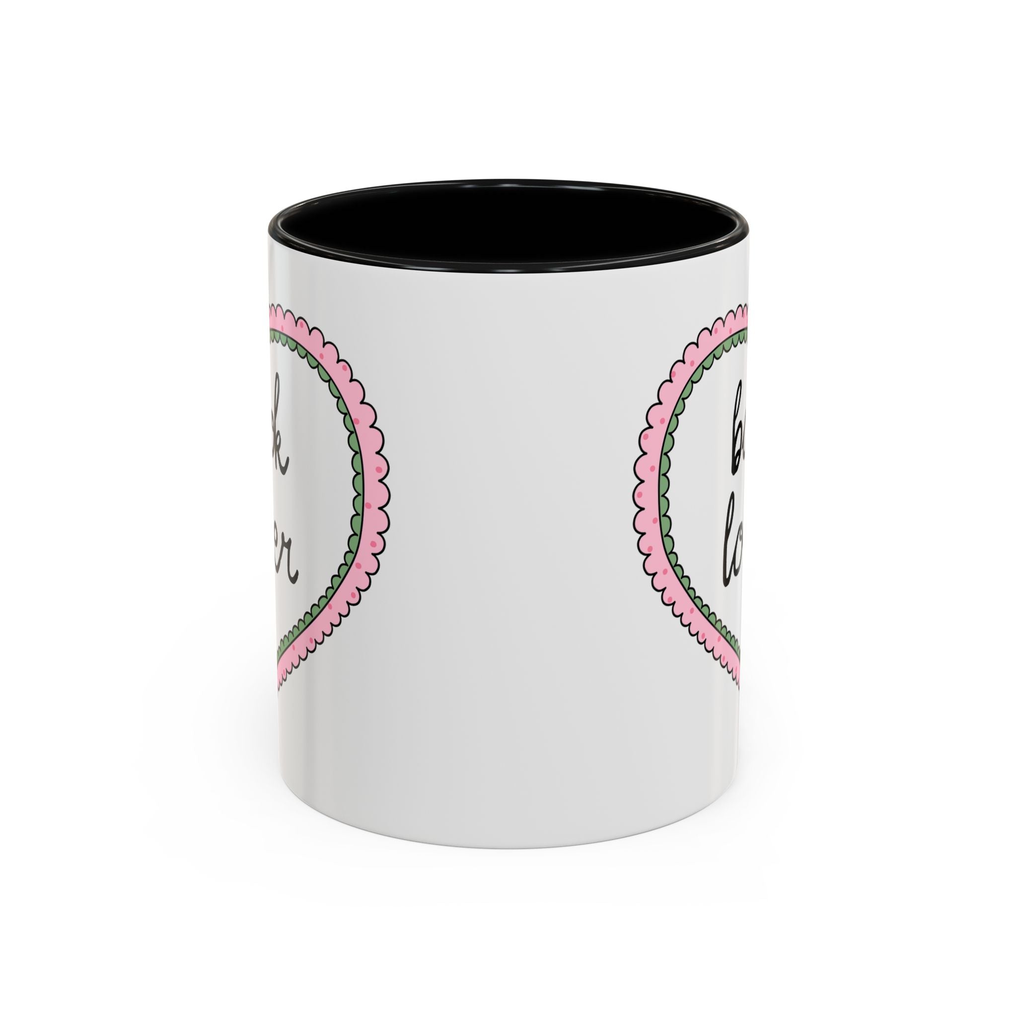 Book Lover Coffee Mug with Heart